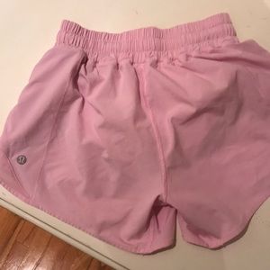 Pink lululemon shorts